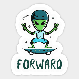 Forward Fun T-shirt Design Sticker